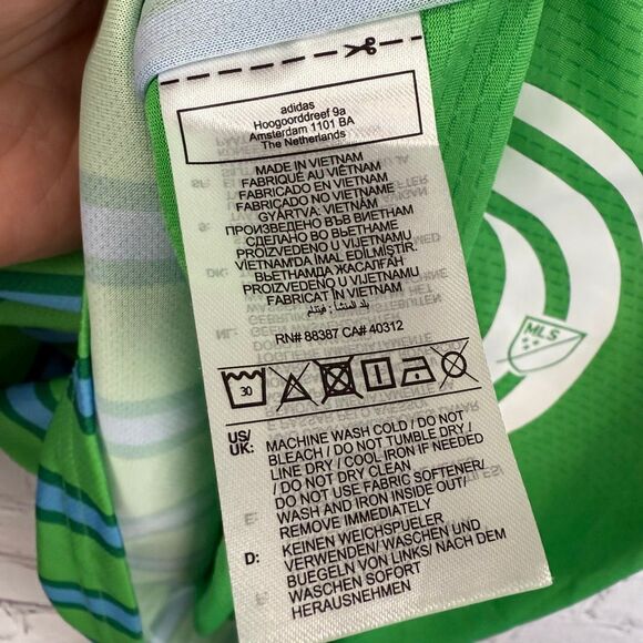 Seattle Sounders FC adidas 2024 The Anniversary Kit Authentic Jersey Size M - Picture 10 of 10